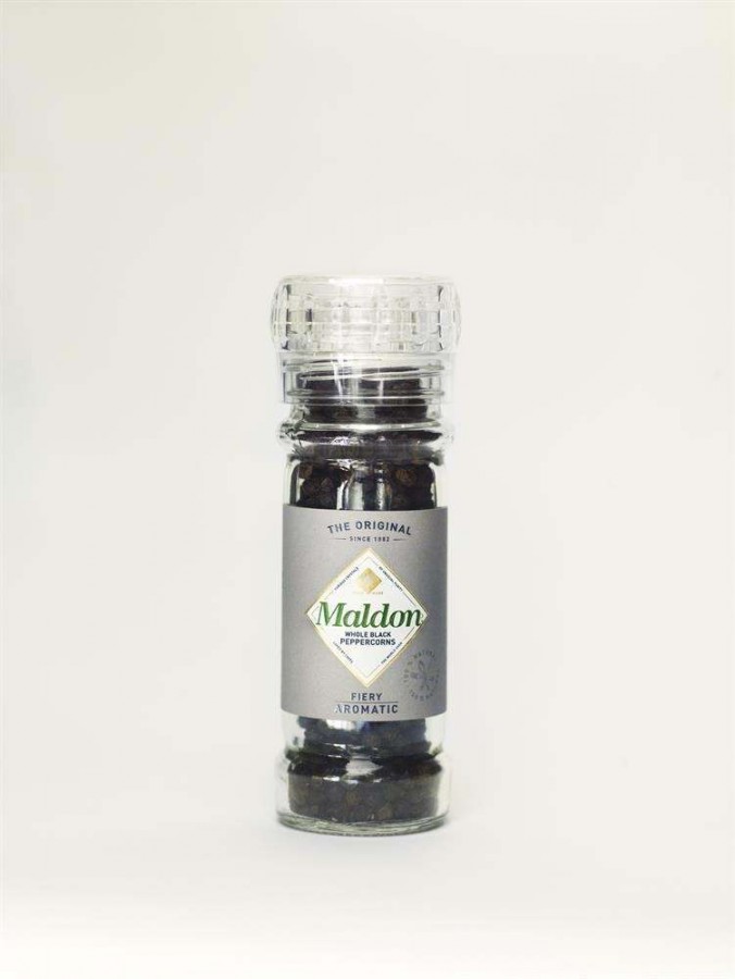 Maldon Whole Black Peppercorns Mill 50g