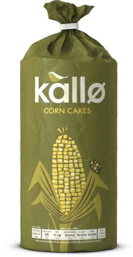 Kallo Organic Lightly Salted Corn Cakes 130g