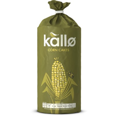 Kallo Organic Lightly Salted Corn Cakes 130g