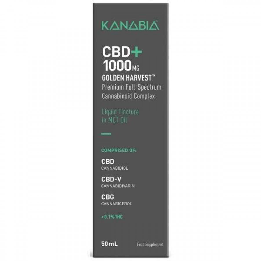 Kanabia CBD+Oil Golden Harvest 1000mg 50ml