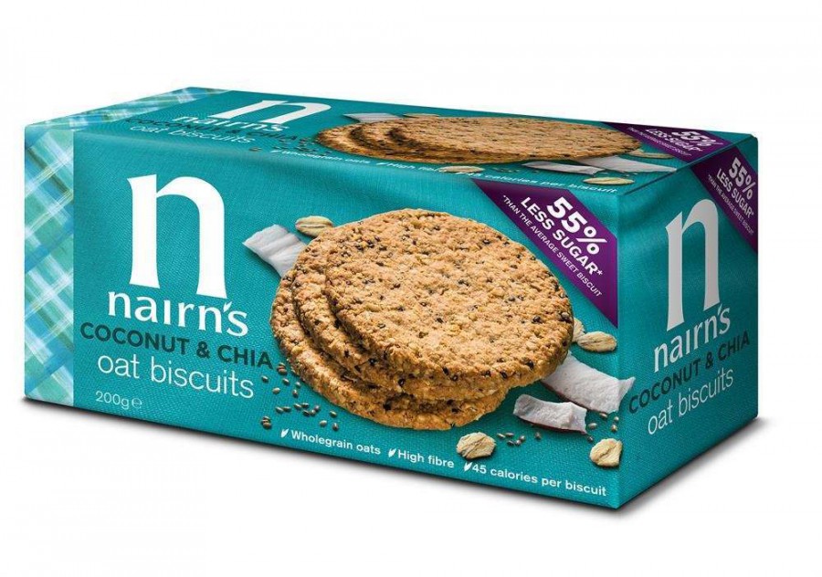 Nairn's Coconut & Chia Oat Biscuits 200g