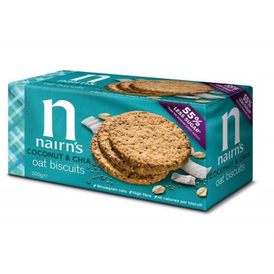 Nairn's Coconut & Chia Oat Biscuits 200g