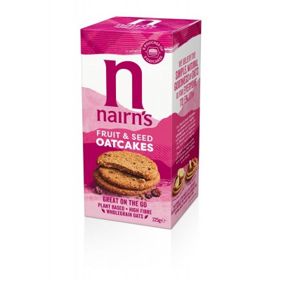 Nairn's On The Go Fruit & Seed Oatcakes 225g