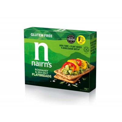 Nairn's Gluten Free Flat Breads Rosemary & Sea Salt 150g