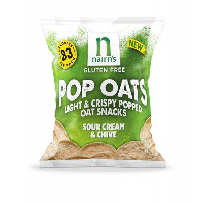 Nairn's Gluten Free Sour Cream & Chive Pop Oats - Pack of 7