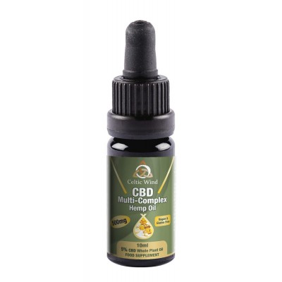 Celtic Wind Crops 500mg Multi-Complex Hemp CBD Oil 10ml