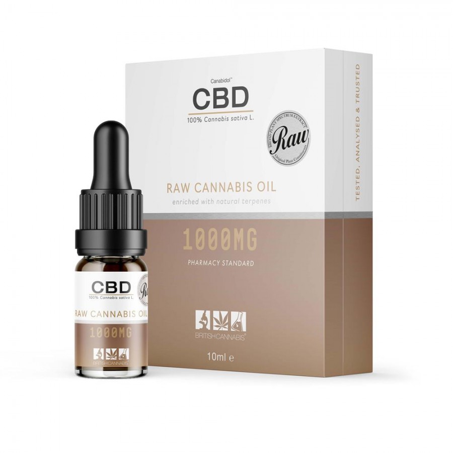 Canabidol Raw CBD Oil Drops 1000mg 10ml