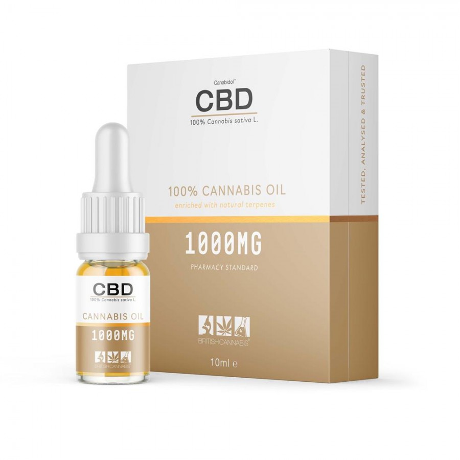 Canabidol CBD Oil Drops 1000mg 10ml