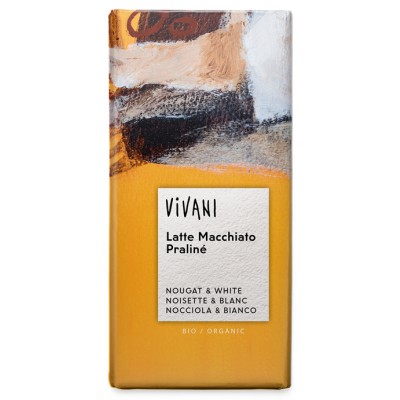 Vivani Organic Praline Nougat & White Chocolate 100g - Pack of 5