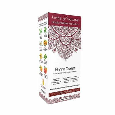 Tints of Nature Henna Cream Red Semi Permanent Hair Colour 70ml