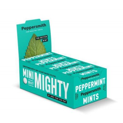 Peppersmith Peppermint Xylitol Mints 15g - Case of 12