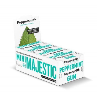 Peppersmith Peppermint Xylitol Gum 15g - Case of 12