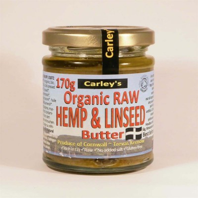 Carley's Organic Raw Hemp & Linseed Butter 170g