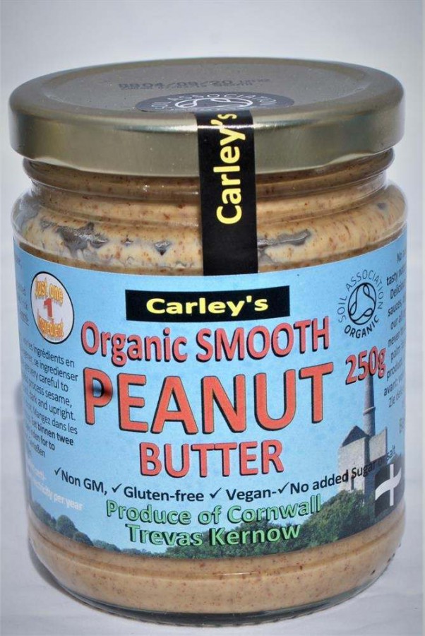 Carley's Organic Smooth Peanut Butter 250g