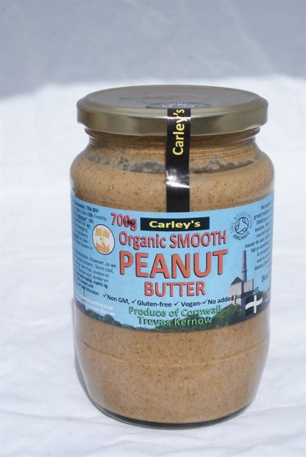 Carley's Organic Smooth Peanut Butter 700g