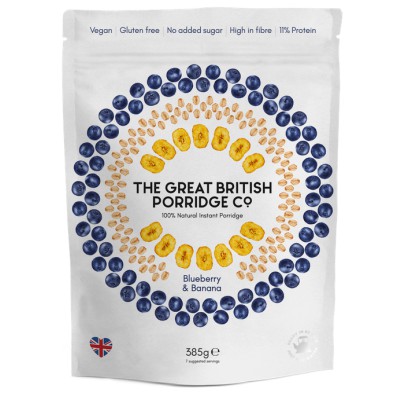 The Great British Porridge Co. Blueberry & Banana Porridge 385g
