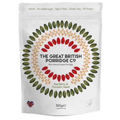 The Great British Porridge Co. Red Berry & Pumpkin Seed Porridge 385g