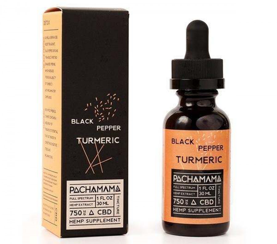 PACHAMAMA Black Pepper & Turmeric 750mg CBD Oil 30ml