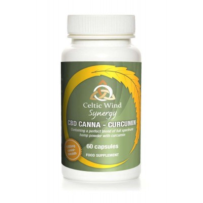 Celtic Winds Synergy CBD Canna - Curcumin 60 Capsules