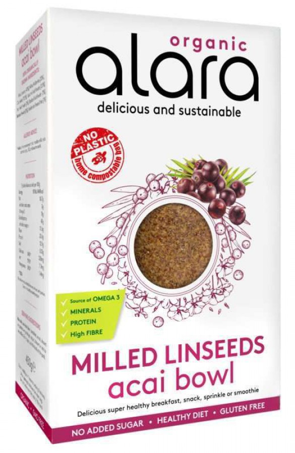 Alara Organic Milled Linseed Acai Bowl 450g