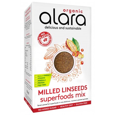 Alara Organic Milled Linseed Superfoods Mix 400g