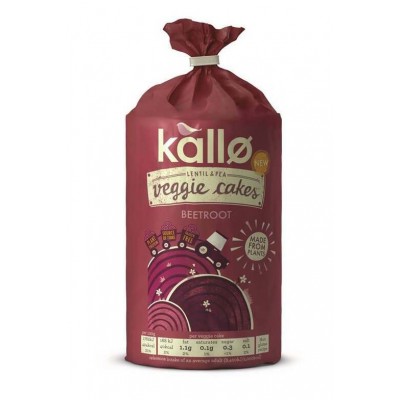 Kallo Lentil & Pea Beetroot Veggie Cakes 122g