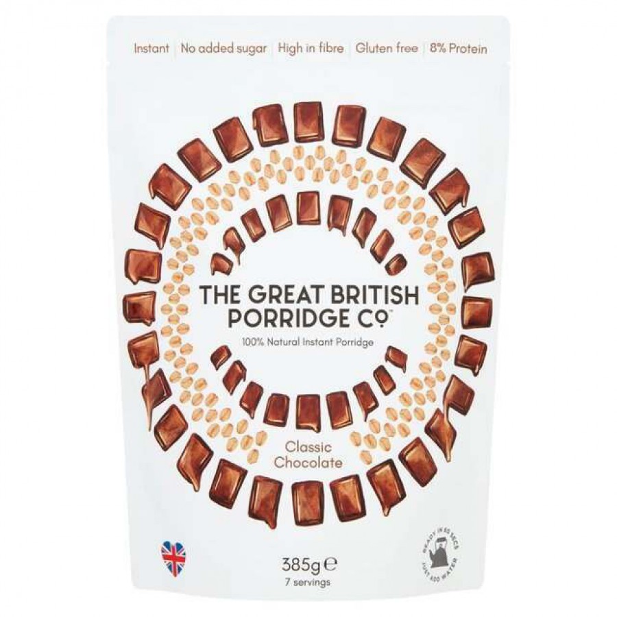 The Great British Porridge Co. Classic Chocolate Instant Porridge 385g