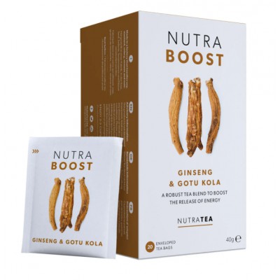 NutraTea Nutra Boost - 20 Enveloped Tea Bags - Pack of 2