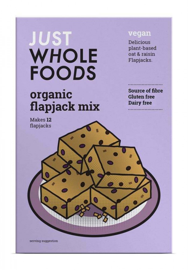 Just Wholefoods Organic & Vegan Flapjack Mix 270g