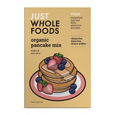 Just Wholefoods Organic & Vegan Pancake Mix 185g