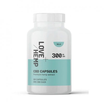 Love Hemp 300mg CBD - 60 Capsules