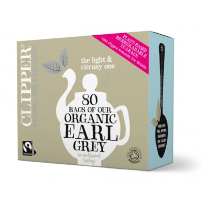 Clipper Fairtrade Organic Earl Grey Tea 80 Bags