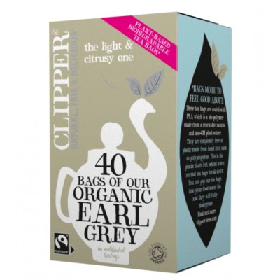 Clipper Fairtrade Organic Earl Grey Tea 40 Bags