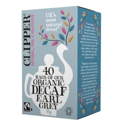 Clipper Fairtrade Organic Decaf Earl Grey Tea 40 Bags