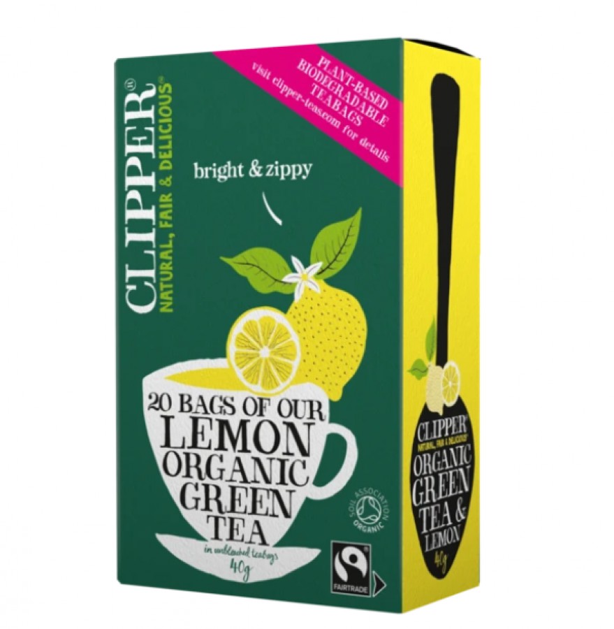 Clipper Organic Green Tea & Lemon 20 Bags