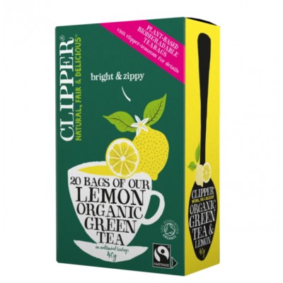 Clipper Organic Green Tea & Lemon 20 Bags