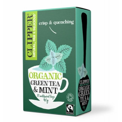 Clipper Organic Green Tea & Mint 20 Bags