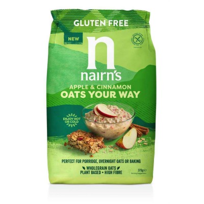 Nairn's Gluten Free Oats Your Way Apple & Cinnamon Porridge 375g