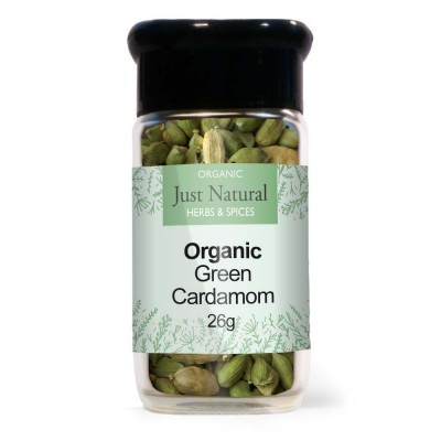 Just Natural Organic Green Cardamom 26g