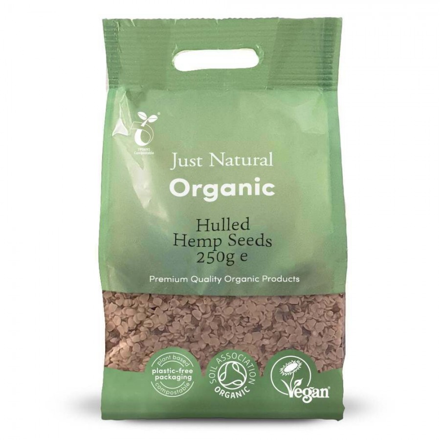 Just Natural Organic Hemp Seeds Hulled 250g