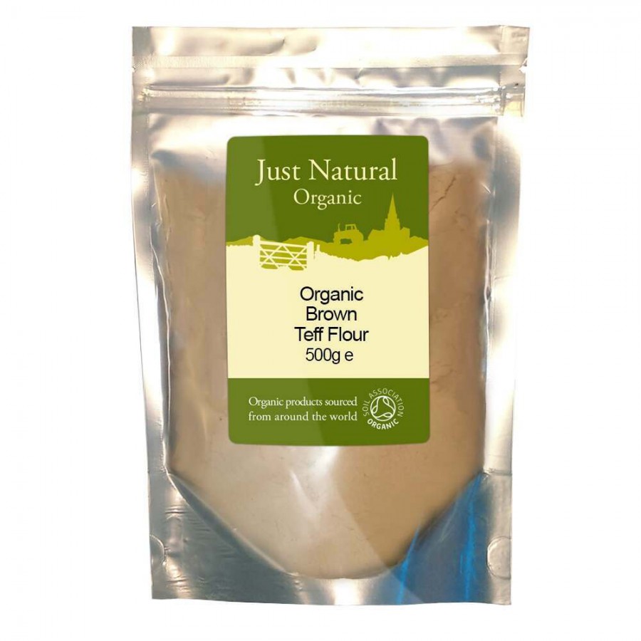 Just Natural Organic Teff Flour - Brown 500g