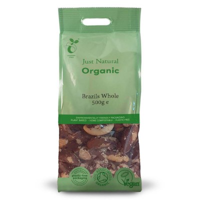 Just Natural Organic Brazils Whole 500g