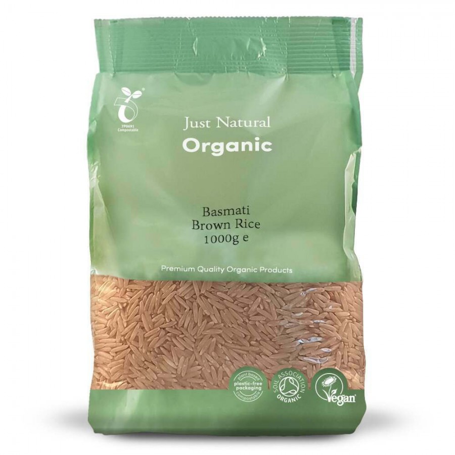 Just Natural Organic Basmati Brown Rice 1000g