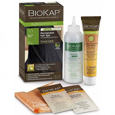 BIOKAP Natural Black 1.0 Rapid Hair Dye 135ml