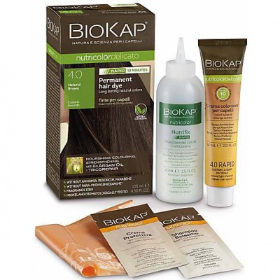 BIOKAP Natural Brown 4.0 Rapid Hair Dye 135ml