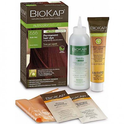 BIOKAP Rubin Red 6.66 Rapid Hair Dye 135ml