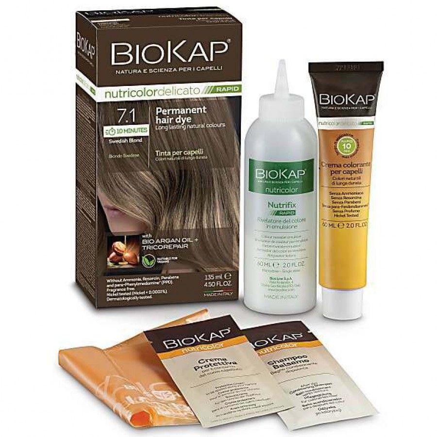 BIOKAP Swedish Blonde 7.1 Rapid Hair Dye 135ml