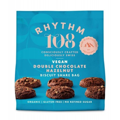 Rhythm 108 Double Chocolate Hazelnut Biscuit Share Bag 135g