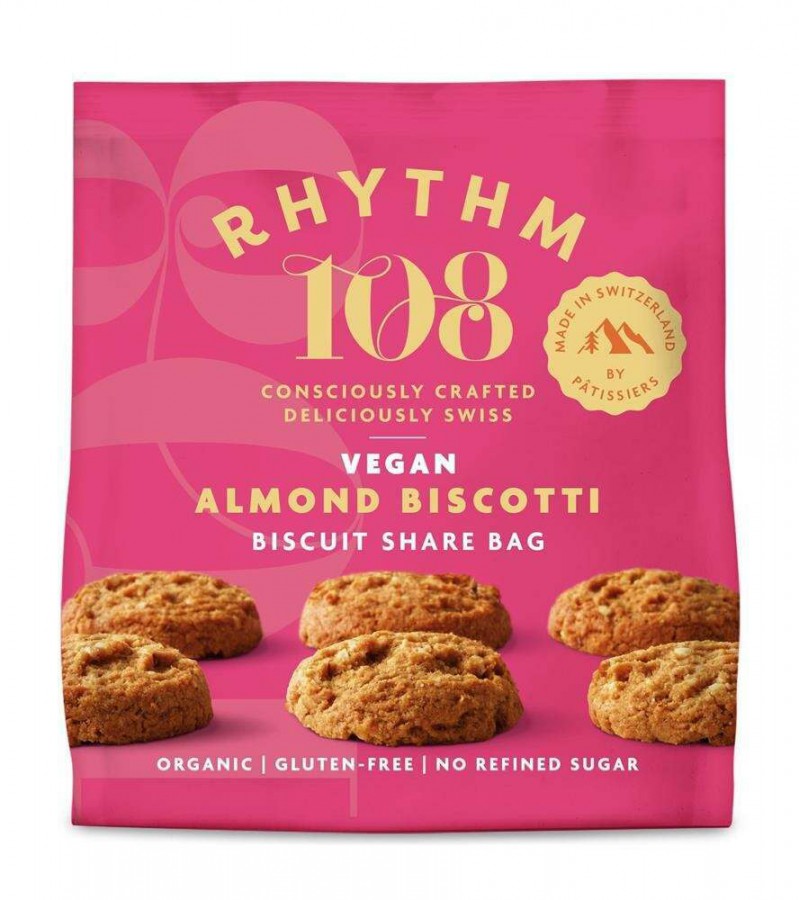 Rhythm 108 Almond Biscotti Biscuit Share Bag 135g