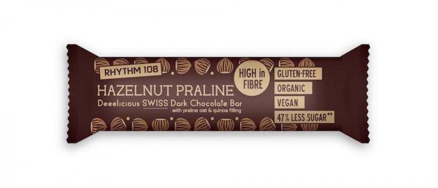 Rhythm 108 Hazelnut Praline Bar - Case of 15